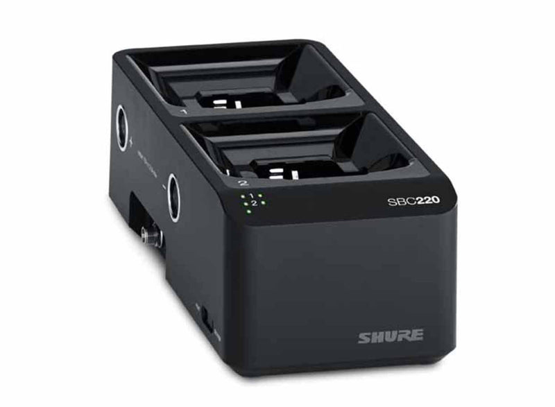 Shure SBC220 2-Bay Networked Docking Charger - Hollywood DJ