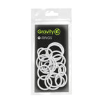 Gravity GRP5555WHT1 Universal Gravity Ring Pack, Ghost White - Hollywood DJ