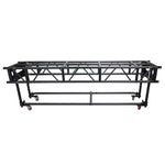 ProX XT-PRERIG10FTBLK, 10' FT Pre-Rig Truss Segment with Removable Rolling Base System - Black ProX Cases