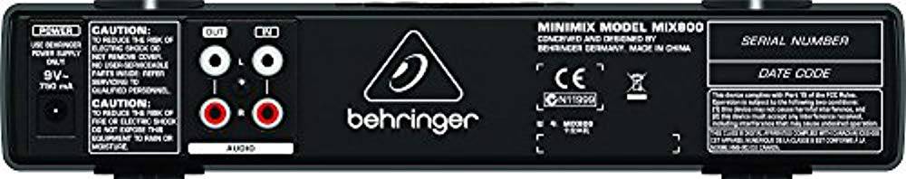 Behringer MIX800 Karaoke Processor with Voice Canceller and Echo/Reverb Effects - Hollywood DJ