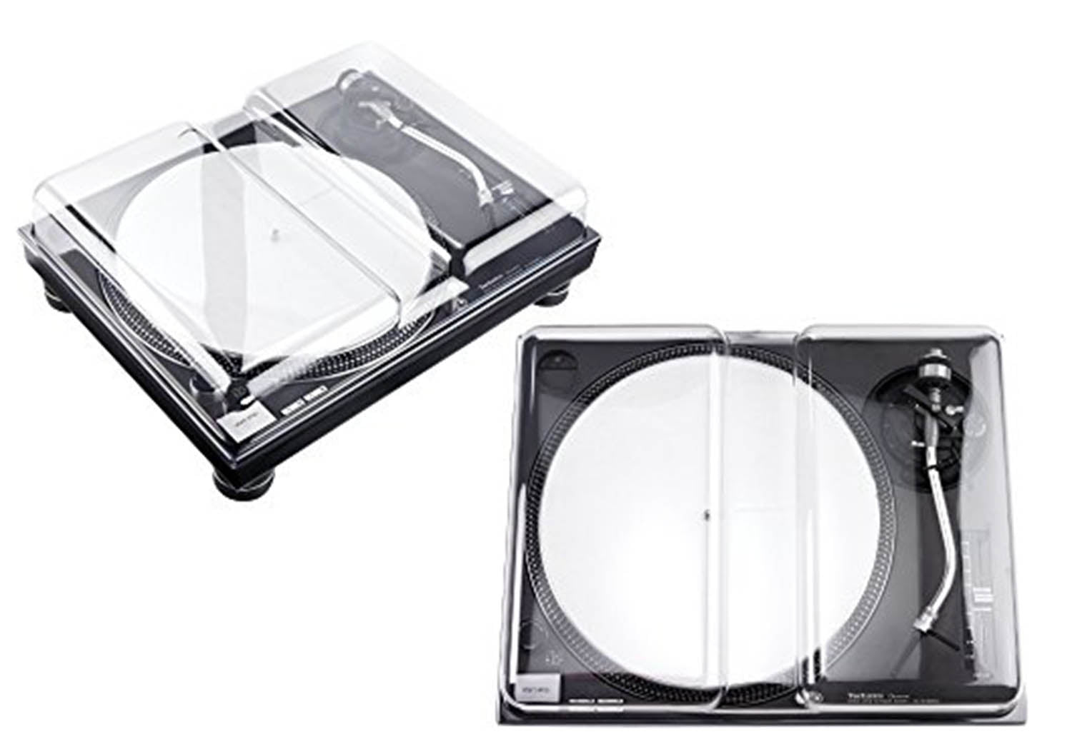 Decksaver DSPCSL1200-2PAK, Cover for Technics SL-1200 And Pioneer PLX-1000 - Pack of 2 - Hollywood DJ