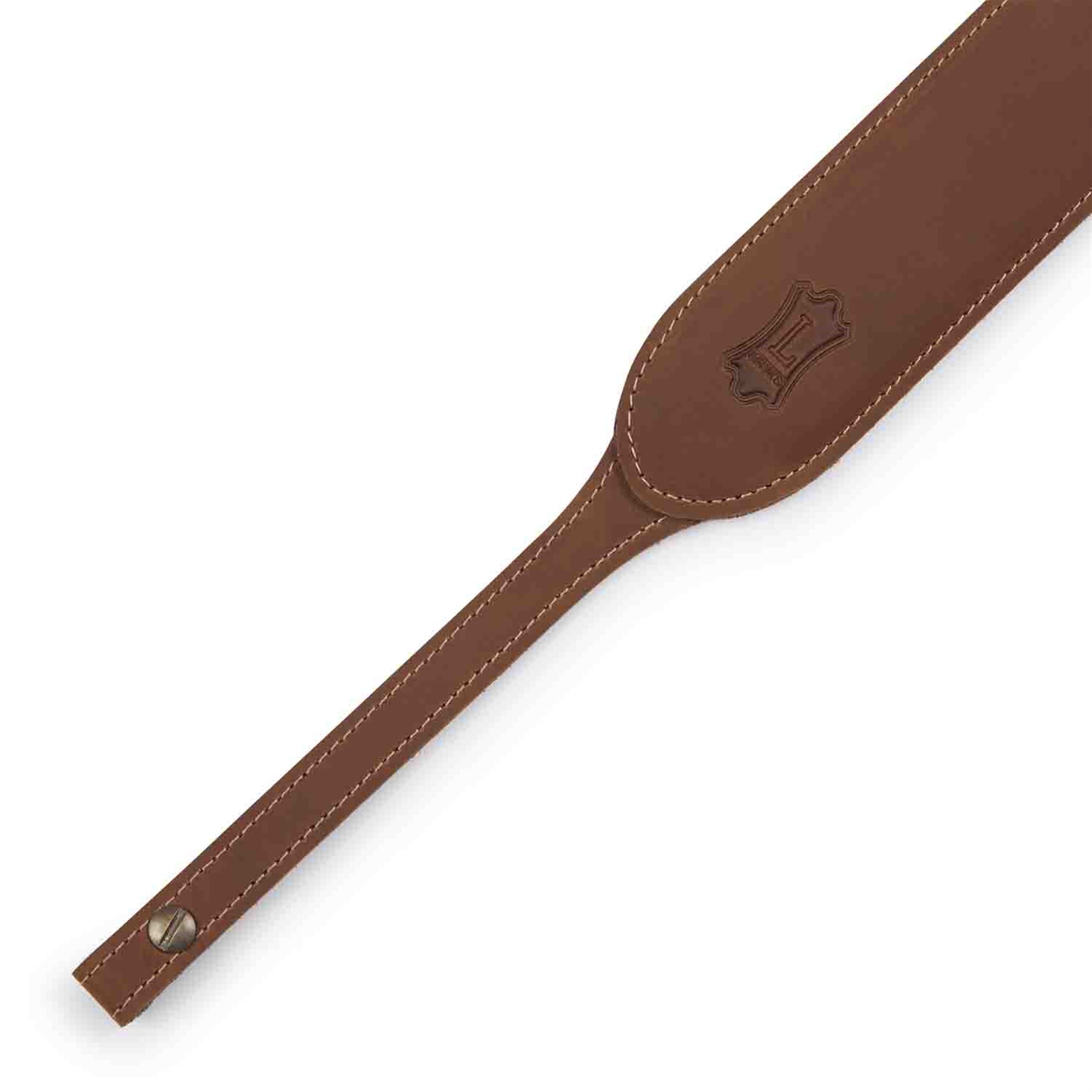 Levy's Leathers PMB32GF-BRN, 2 Inch Butter Leather Banjo Strap - Brown - Hollywood DJ