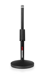 Gator GFW-MIC-DESKTOP-2PK Desktop Microphone Stand with XLR Cable (2-Pack) - Hollywood DJ
