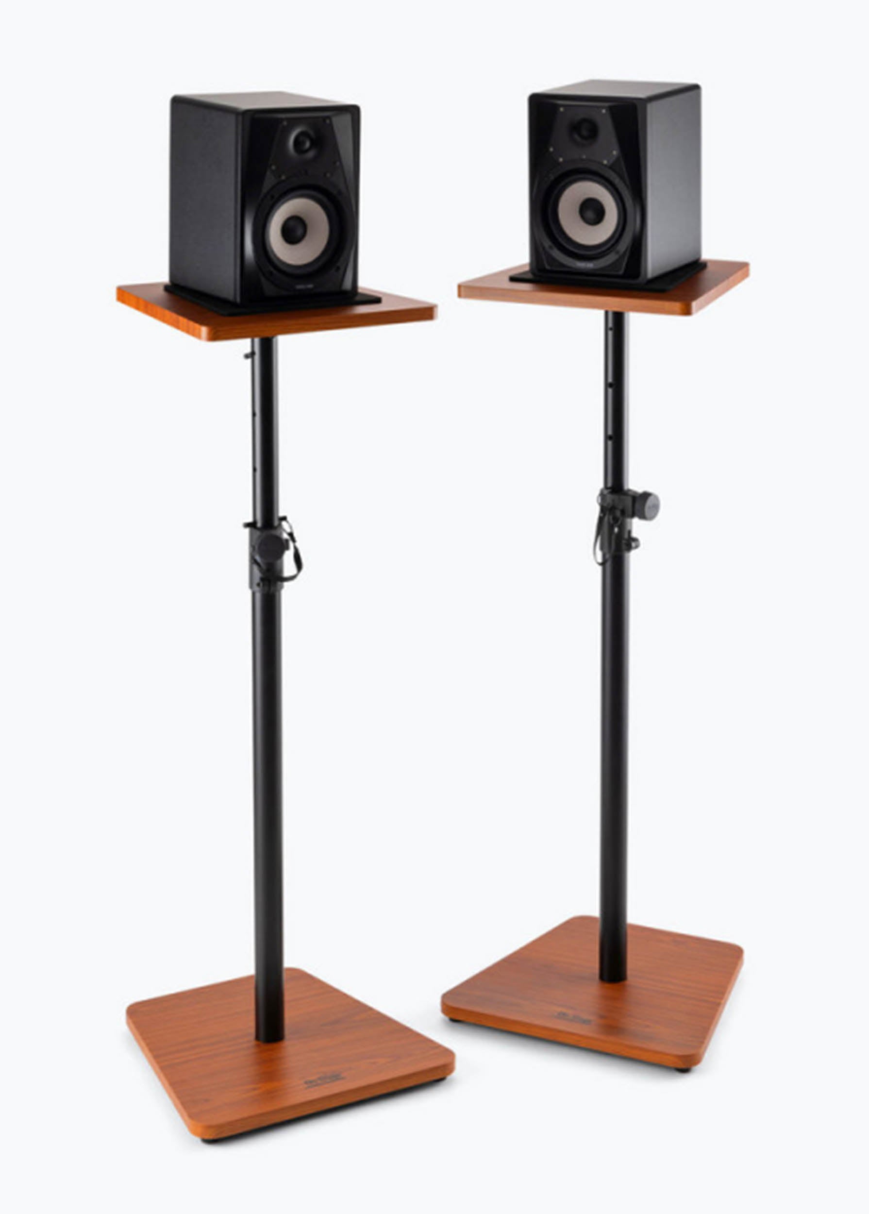 On Stage SMS7500RB, Wood Studio Monitor Stands - Rosewood On-Stage