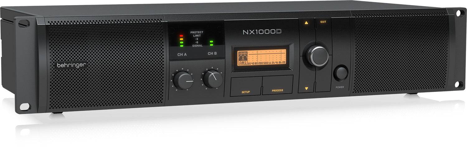 Behringer NX1000D, Ultra-Lightweight 1000-Watt Class-D Power Amplifier With DSP Control And Smartsense Loudspeaker Impedance Compensation - Hollywood DJ