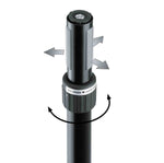 K&M 21360 Subwoofer to Satellite Speaker Pole Rod - Black - Hollywood DJ