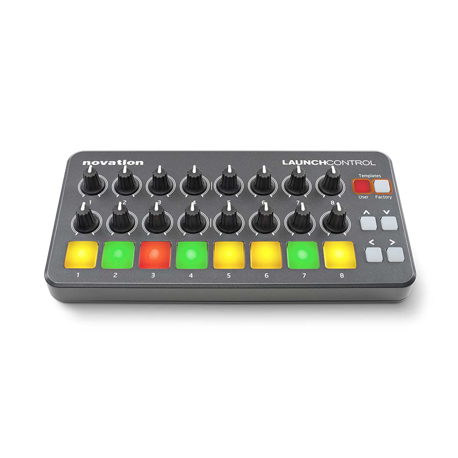 Novation NOVLPD04 Portable USB Midi DJ Controller with 16 Assignable Knobs and Eight Pads - Hollywood DJ