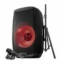Gemini Sound AS-2115BT-LT-PK, 2000 Watt 15-Inch Active Multi-Led Bluetooth Loudspeaker with Stand - Hollywood DJ