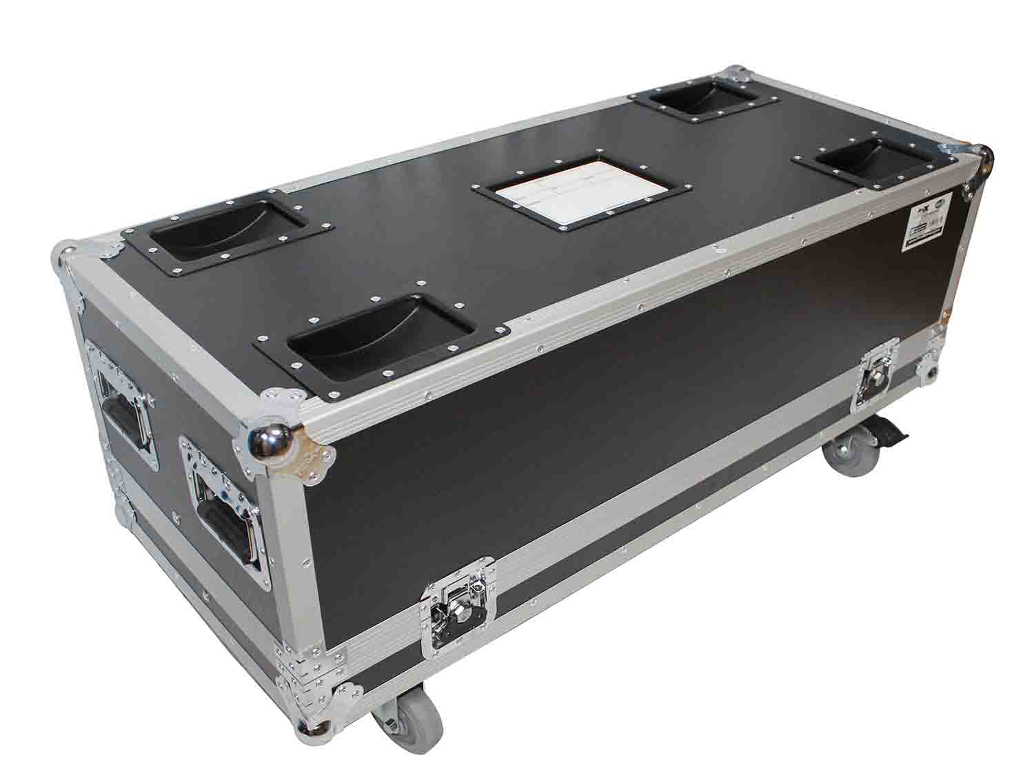 ProX X-RCF-NXL24A Flight Case for Two RCF NX L24-A Column Array Speakers with 4 Inch Casters - Hollywood DJ