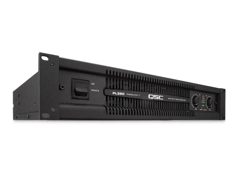 QSC PL380 Power Light 3 Series 1500 Watt Professional Power Amplifier - Hollywood DJ