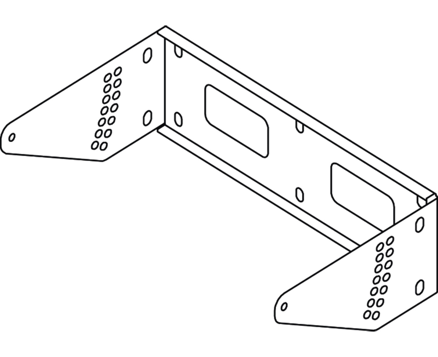 dB Technologies WB-LP10H WHITE Horizontal Bracket for LVX P10 Installation - White - Hollywood DJ