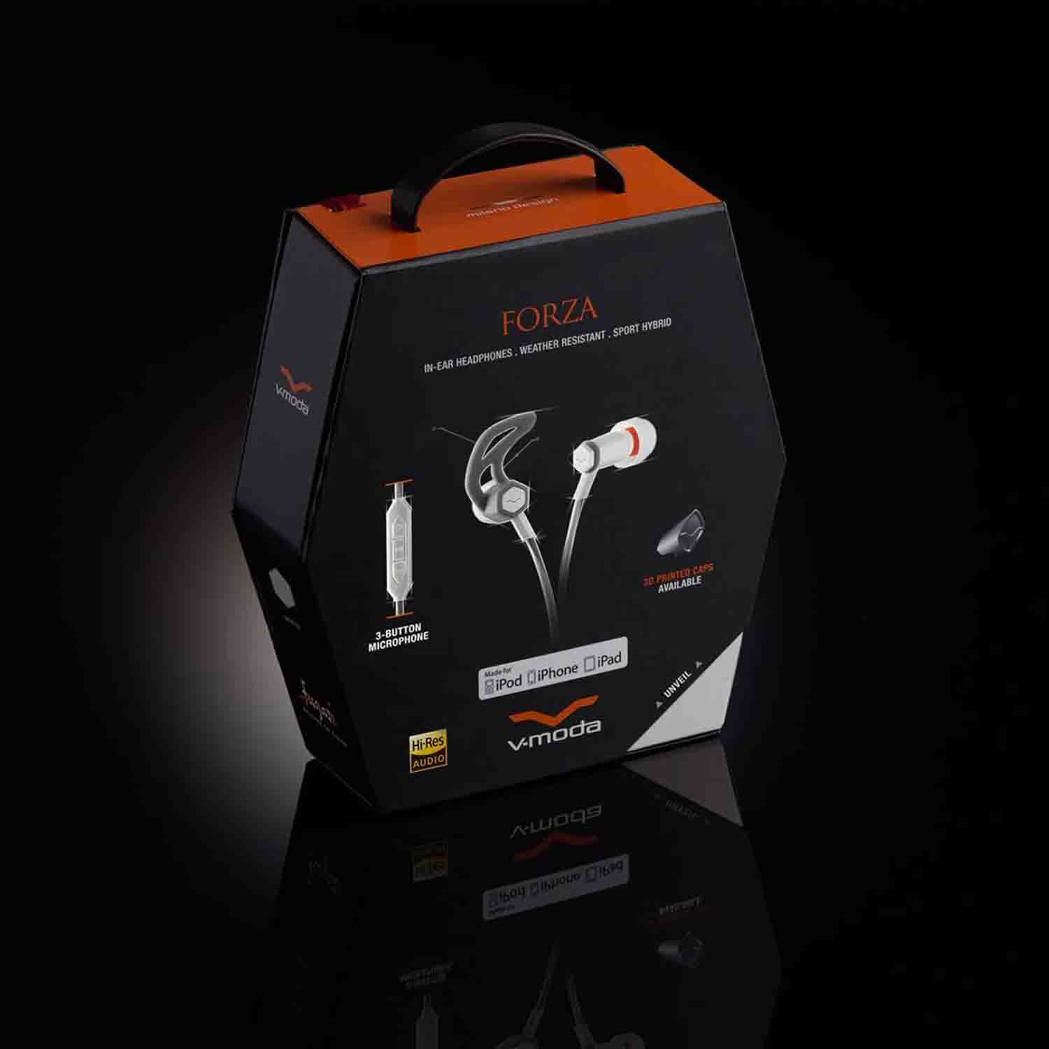 Roland FRZIWHITE Hybrid Sport Headphones with 3-Button Remote and Microphone - Hollywood DJ