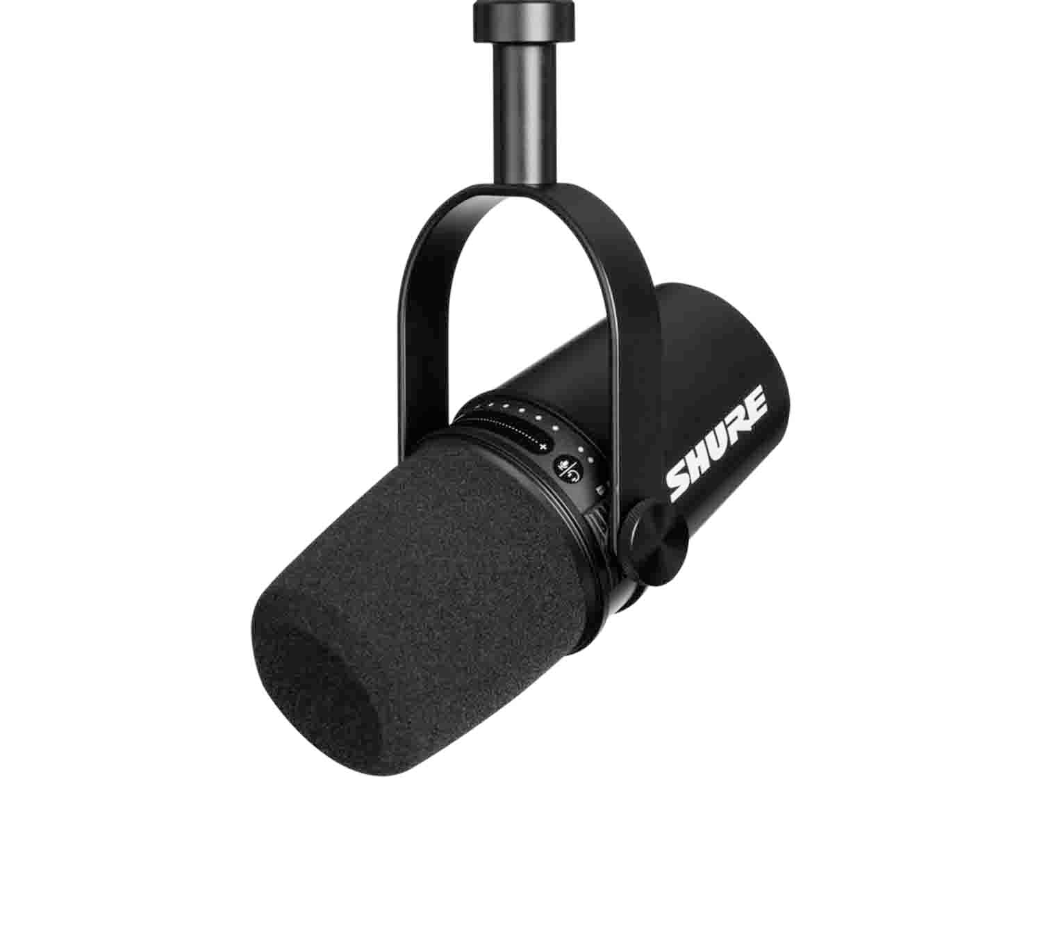 Shure MV7-K USB Podcast Microphone for Podcasting, Recording, Live Streaming and Gaming - Black - Hollywood DJ