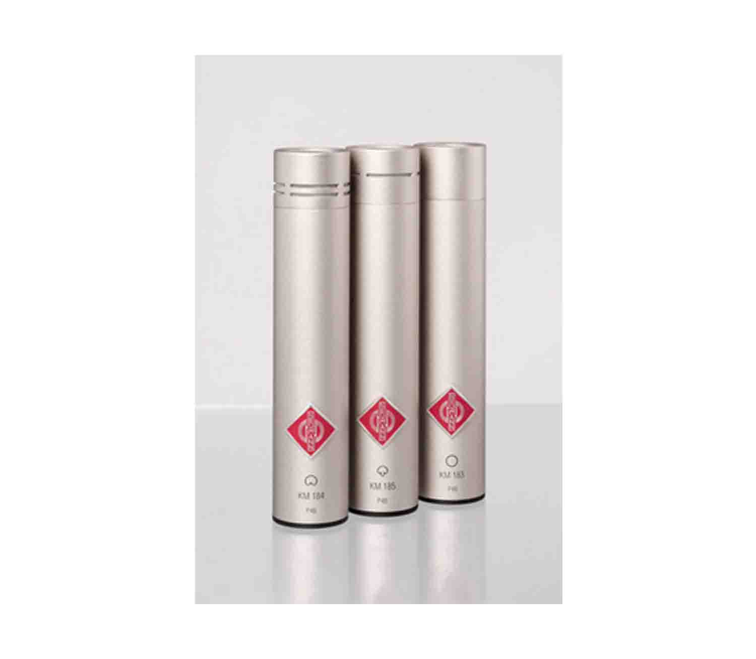 Neumann KM183 STEREOSET Stereo Matched Microphone Pair - Nickel - Hollywood DJ