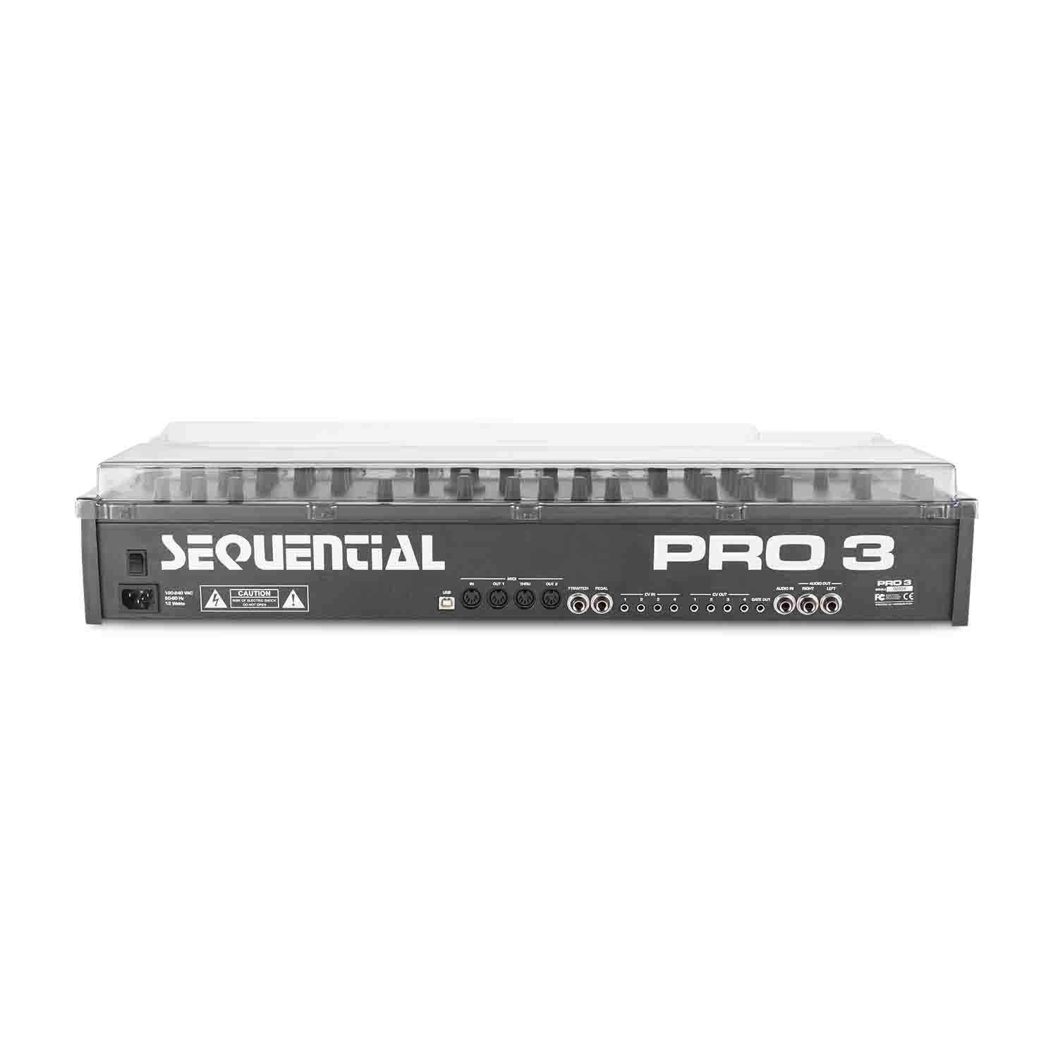 Decksaver DS-PC-PRO3 Protection Cover for Sequential Pro 3 Synthesizer - Hollywood DJ