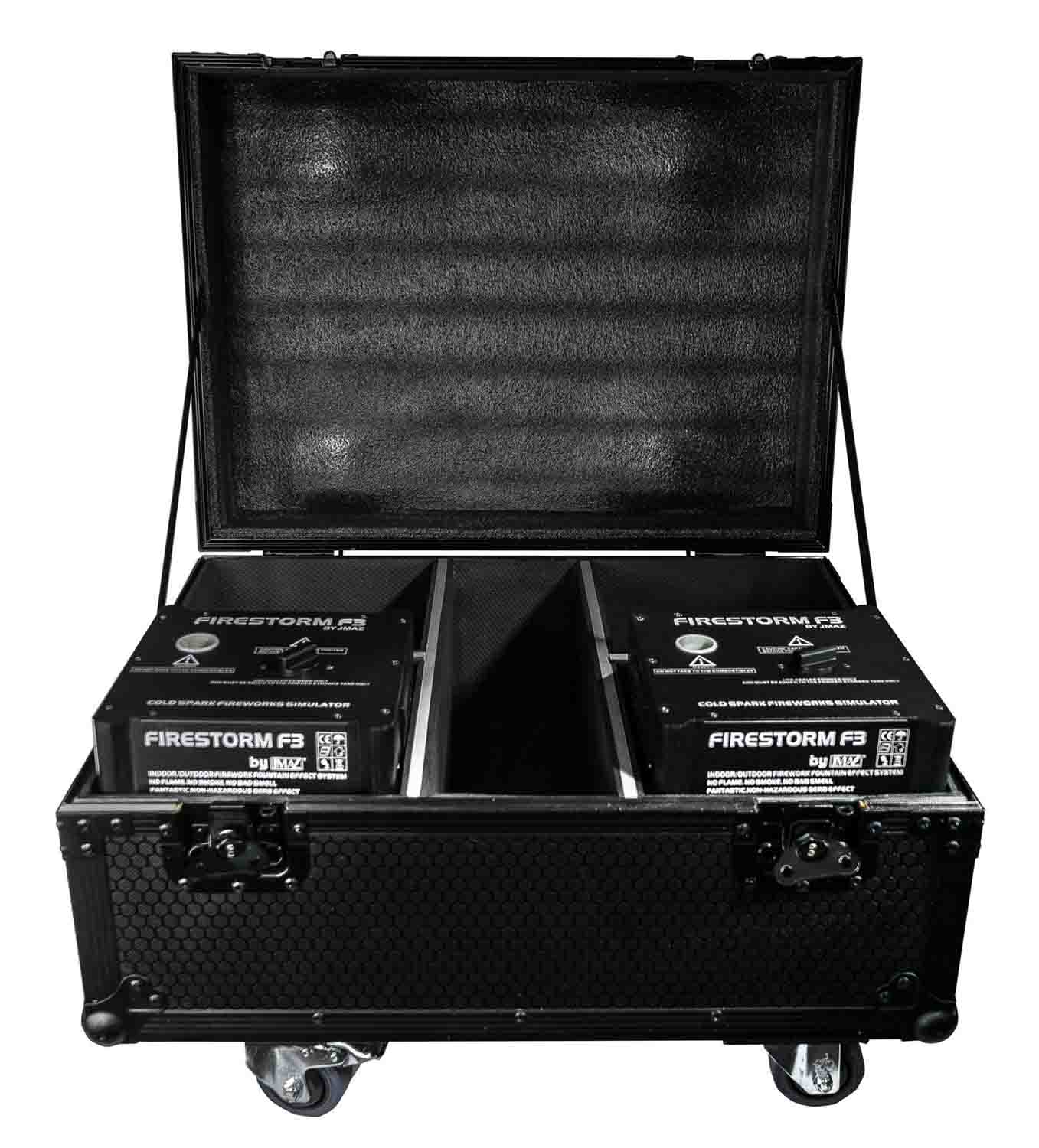 JMAZ Lighting JZ7002 4 Unit Road Case for Firestorm F3 Cold Spark Machine - Hollywood DJ