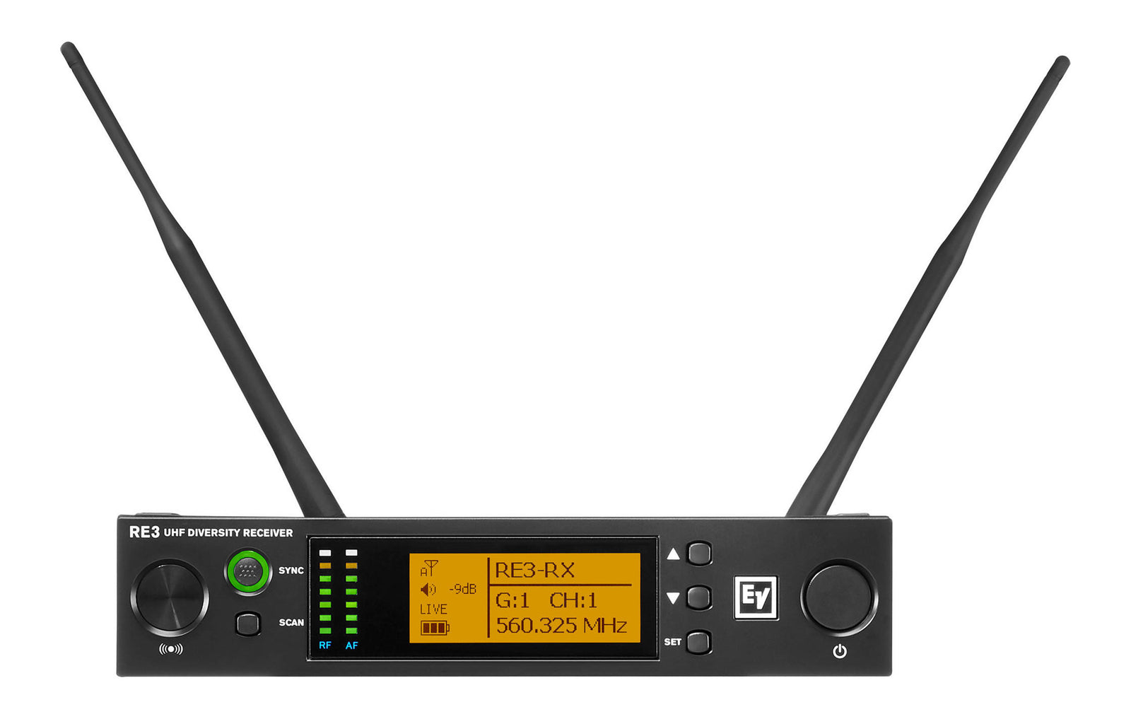 Electro-Voice RE3-ND76-5L, Wireless Handheld Microphone System with ND76 Wireless Mic - 5L: 488 to 524 MHz Electro-Voice