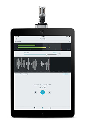 Shure MV88 MV88 iOS Digital Stereo Condenser Microphone | Open Box - Hollywood DJ