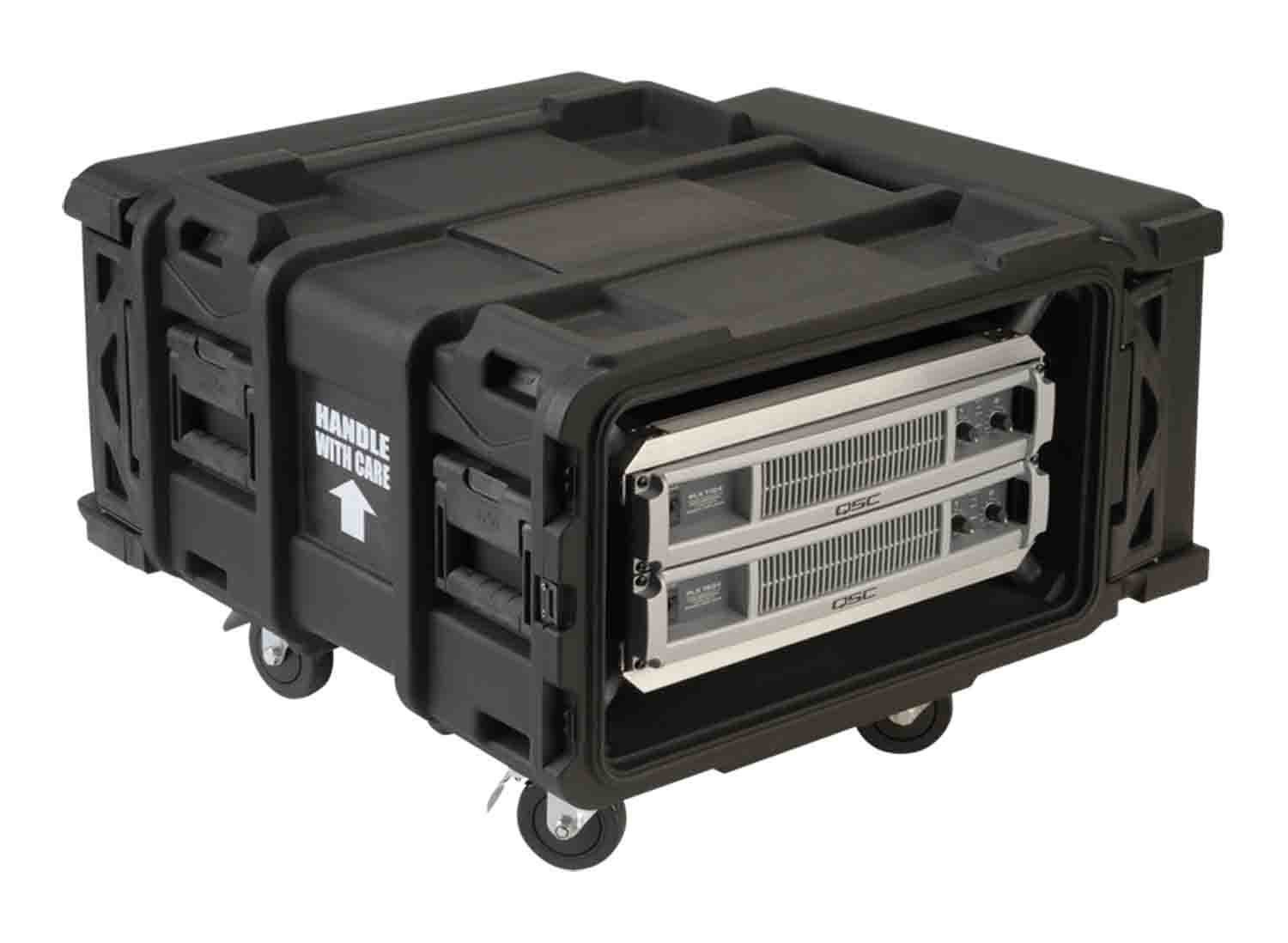 SKB Cases 3SKB-R904U24, 24-Inch 4U Roto Shock Rack - Hollywood DJ