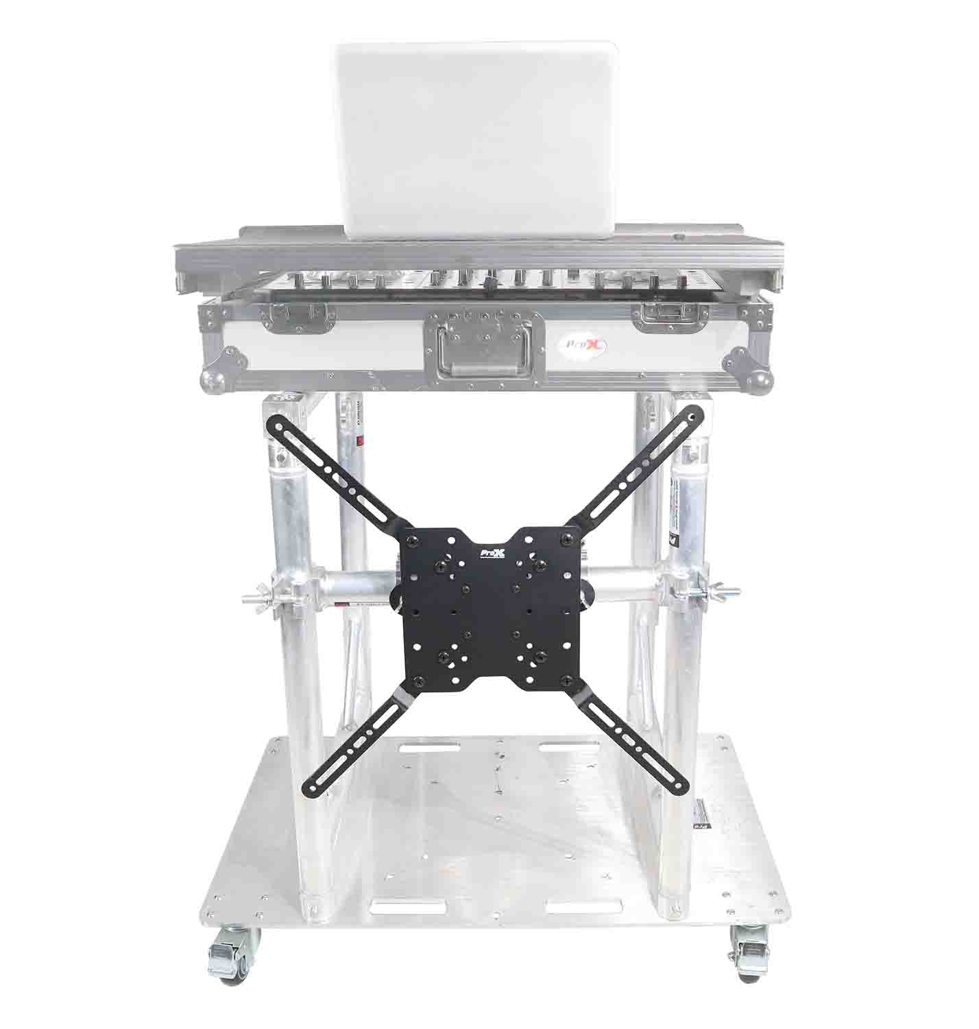 ProX XT-MMDJTV01, Modular Mobile Media DJ Station Booth for ProX XT-GRU Rapid Grid Modular System - Hollywood DJ