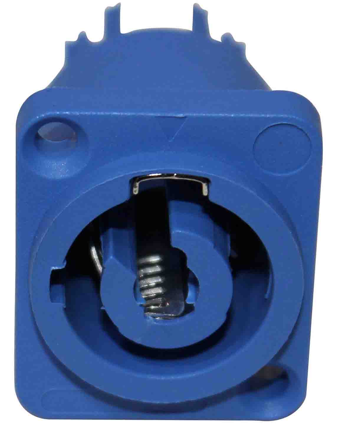 ProX XC-PWCP-BLUE Panel Mount PowerCon Compatible Female Connector - Blue - Hollywood DJ