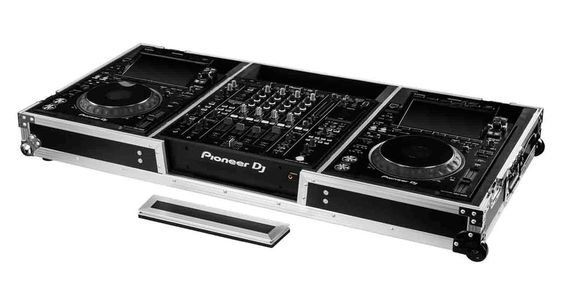 Odyssey FZDJMA9CDJW DJ Coffin Flight Case with Wheels for DJM-A9 and CDJ-3000 or Similar Size Gear - Hollywood DJ