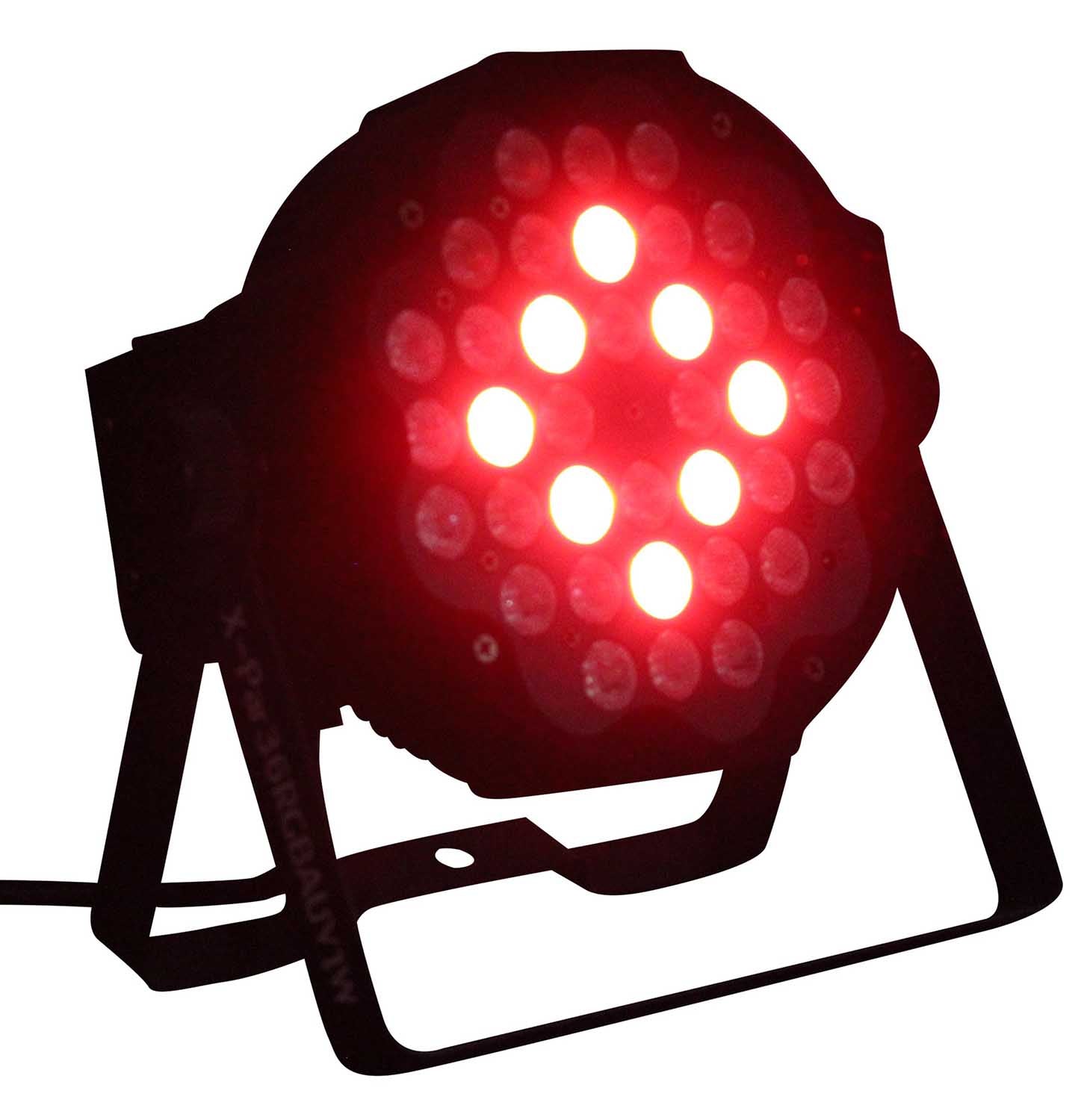 ProX X-PAR36RGBAUV-1W IRC, Fusion RGBA UV Par 36x 1W LED Slim Par fixture Black Housing - Hollywood DJ