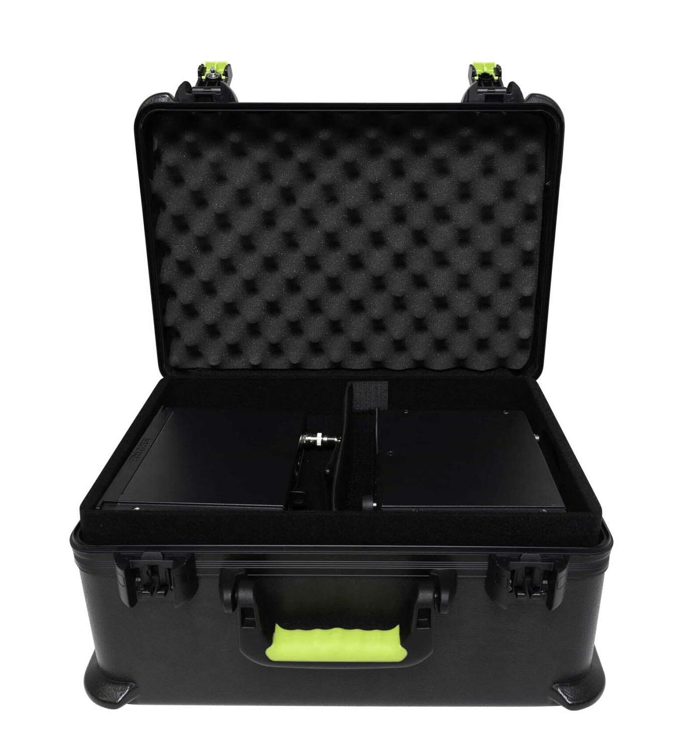 Shure MICCASEW07 Molded Case with Drops for 7 Wireless Microphones and TSA-Approved Latches - Hollywood DJ