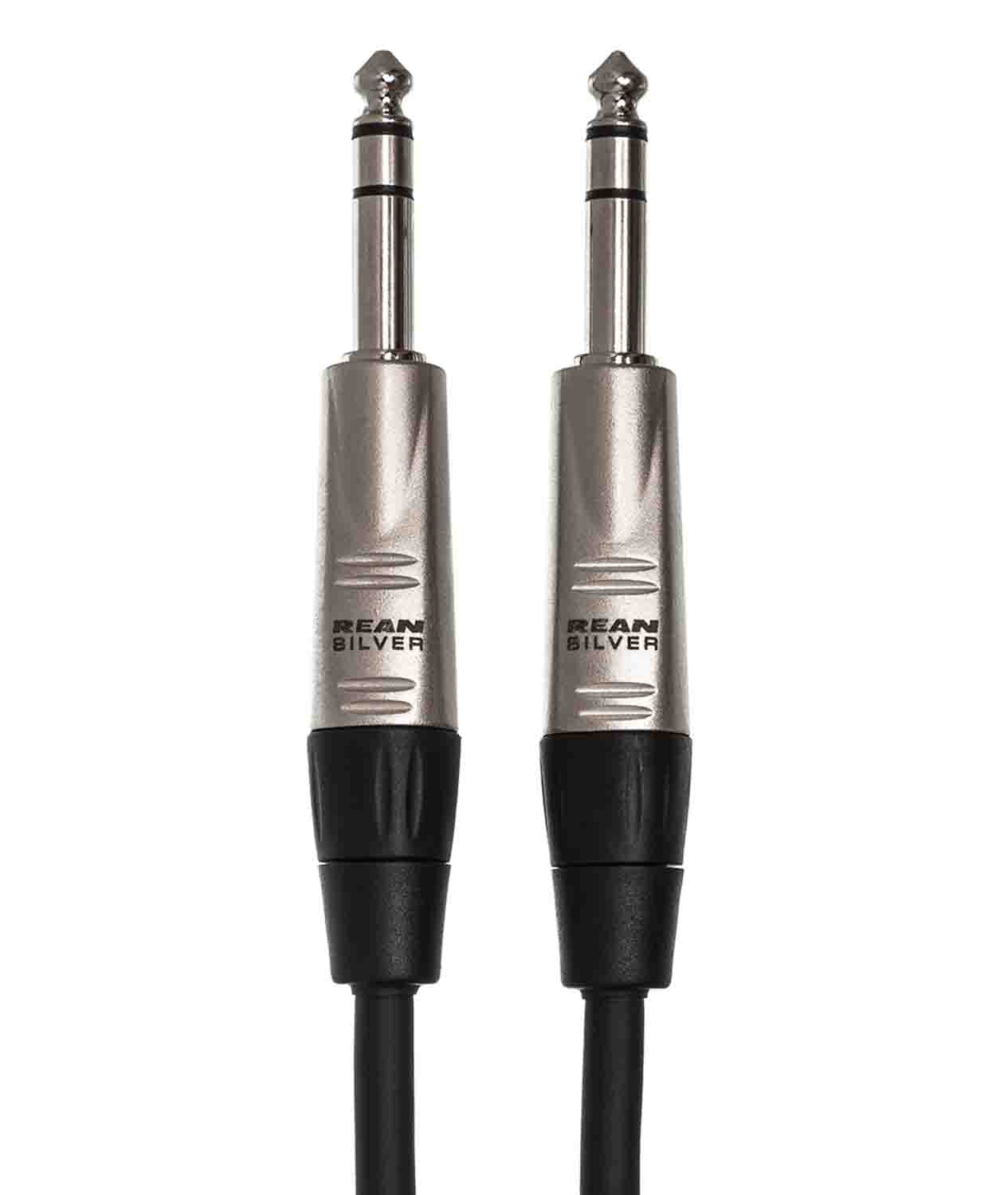 Hosa HSS-050, 1/4" TRS Male to 1/4" TRS Male Pro Balanced Interconnect Cable - 50 Feet - Hollywood DJ