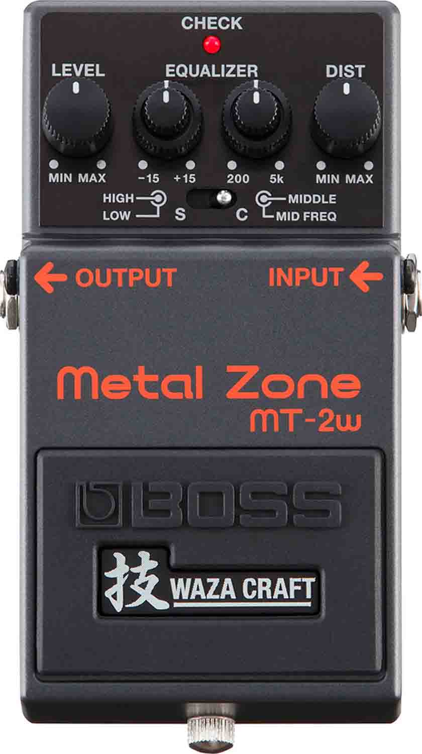 BOSS MT-2W Metal Zone Waza Craft Distortion Pedal for Electric Guitars - Hollywood DJ