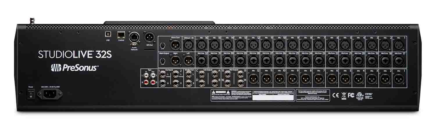 PreSonus STUDIOLIVE 32S, 32-channel Digital Mixer and USB Audio Interface - Hollywood DJ