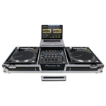 B-Stock: Odyssey FZGSLBM12WR DJ Flight Coffin Case for 12″ Format DJ Mixer and Two Battle Position Turntables Odyssey