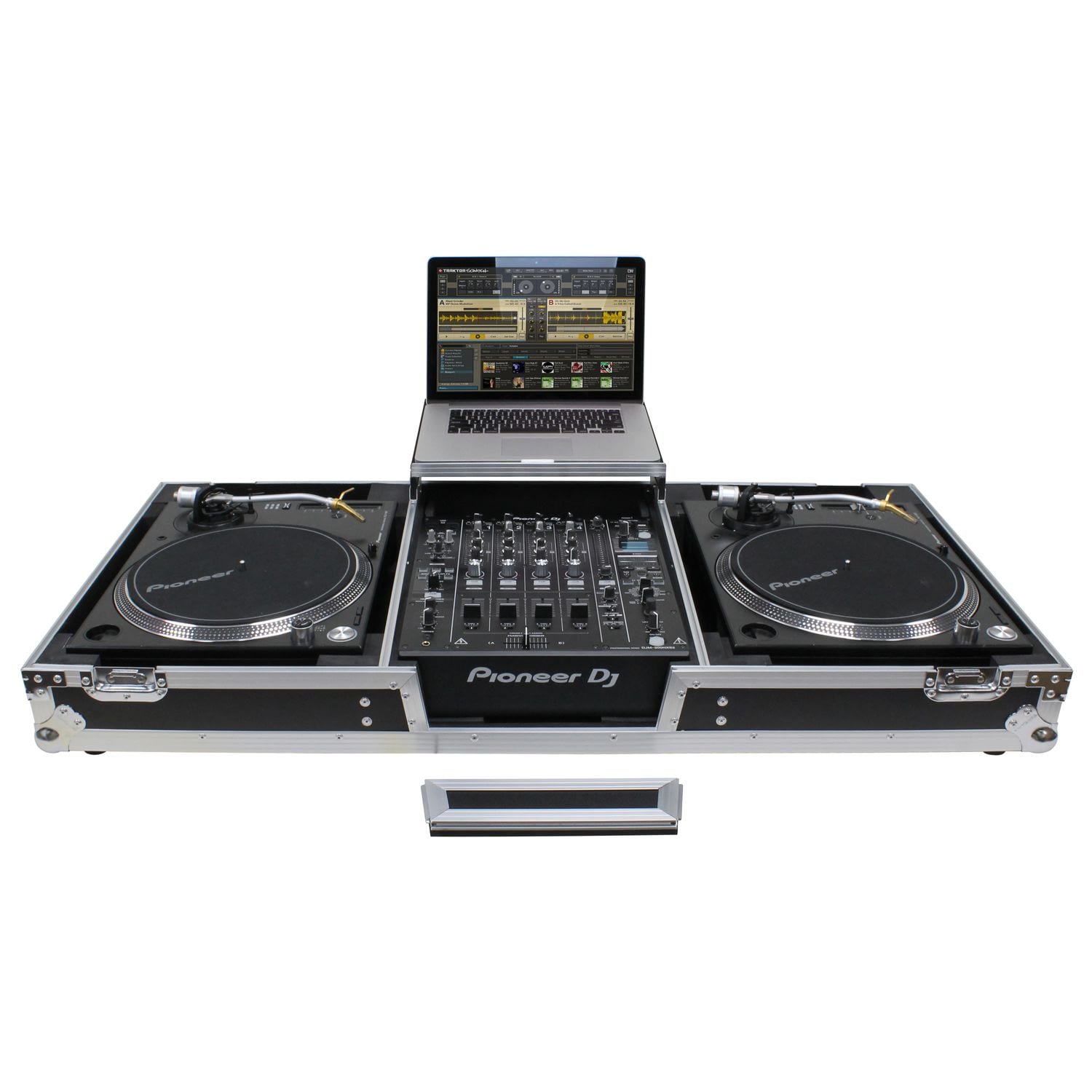 B-Stock: Odyssey FZGSLBM12WR DJ Flight Coffin Case for 12″ Format DJ Mixer and Two Battle Position Turntables Odyssey