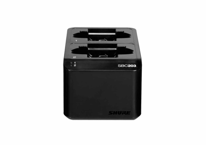 Shure SBC203 Dual Docking Recharging Station for SB903 Lithium-Ion Battery - Hollywood DJ