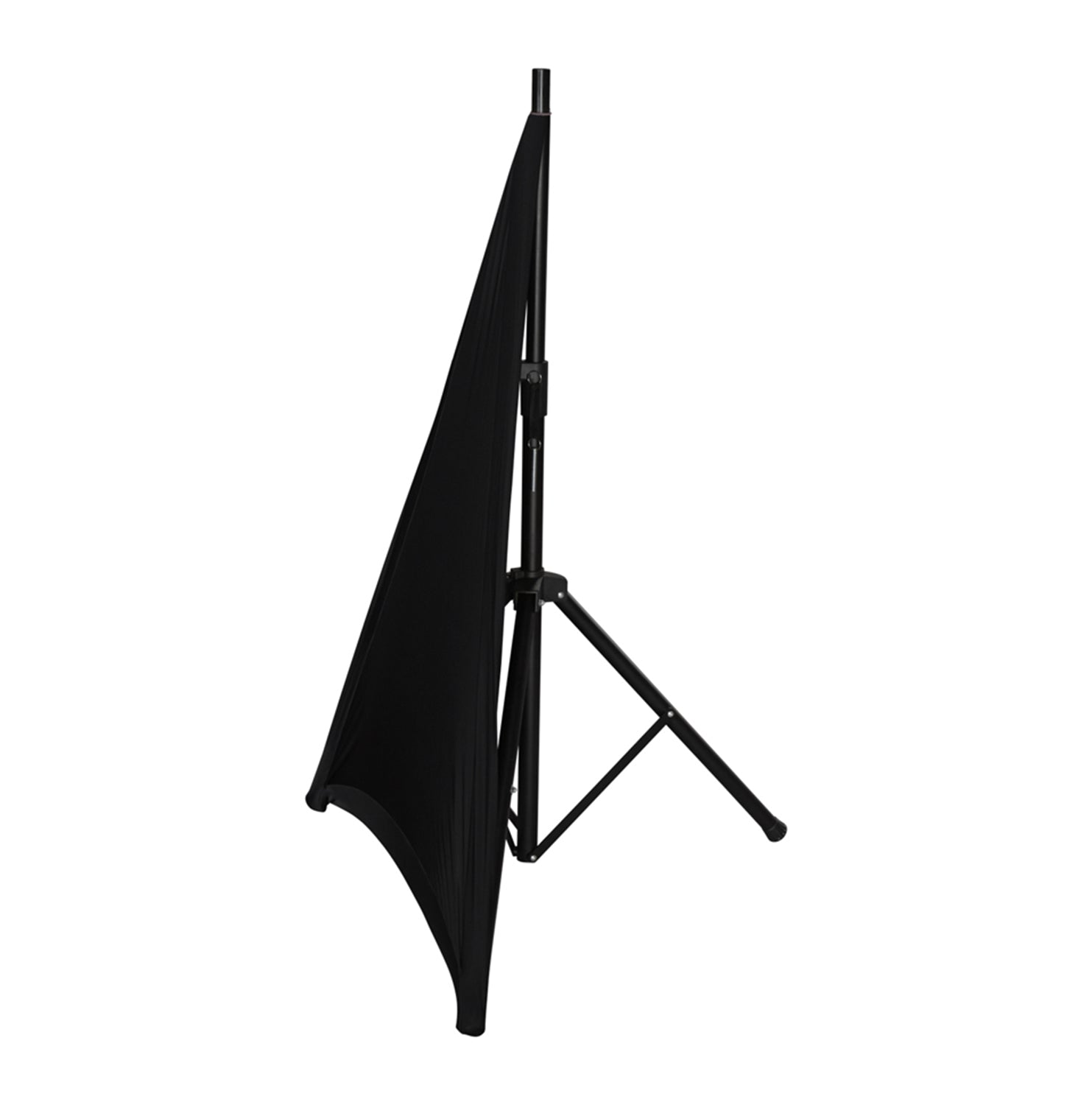 JBL Bags STAND-STRETCH-COVER-BK-1 Stretchy Black Tripod Stand Cover - 1 Side - Hollywood DJ