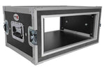 ProX T-4RSP14, 4U Vertical Shockproof Effects Rack 14" Depth Rail to Rail with Handles - Hollywood DJ