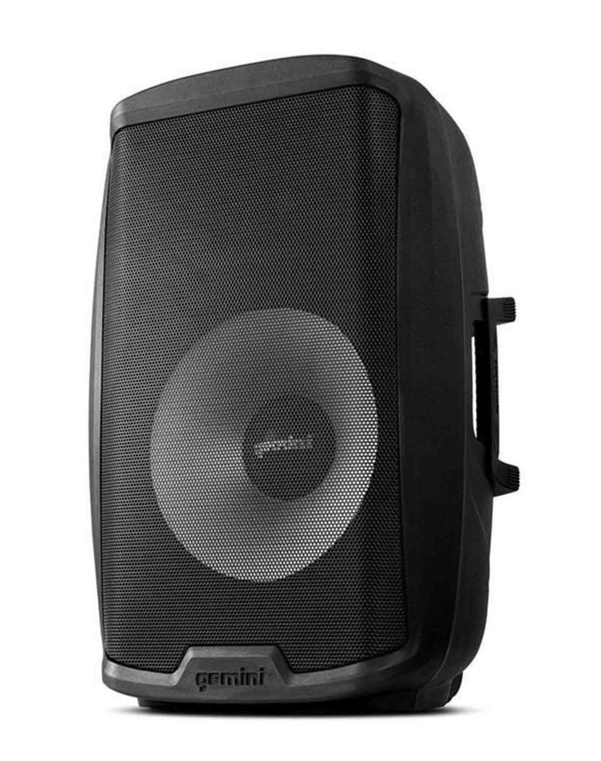 Gemini Sound AS-2115BT, 2000 Watt 15-Inch Active Multi-Led Bluetooth Loudspeaker - Hollywood DJ