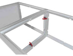 ProX XSA-2X2-16 LUMOStage 16-Inch High Acrylic Platform Riser Section with Clamps And 2 Side Acrylic Covers - Hollywood DJ