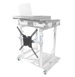 ProX XT-MMDJTV01, Modular Mobile Media DJ Station Booth for ProX XT-GRU Rapid Grid Modular System - Hollywood DJ