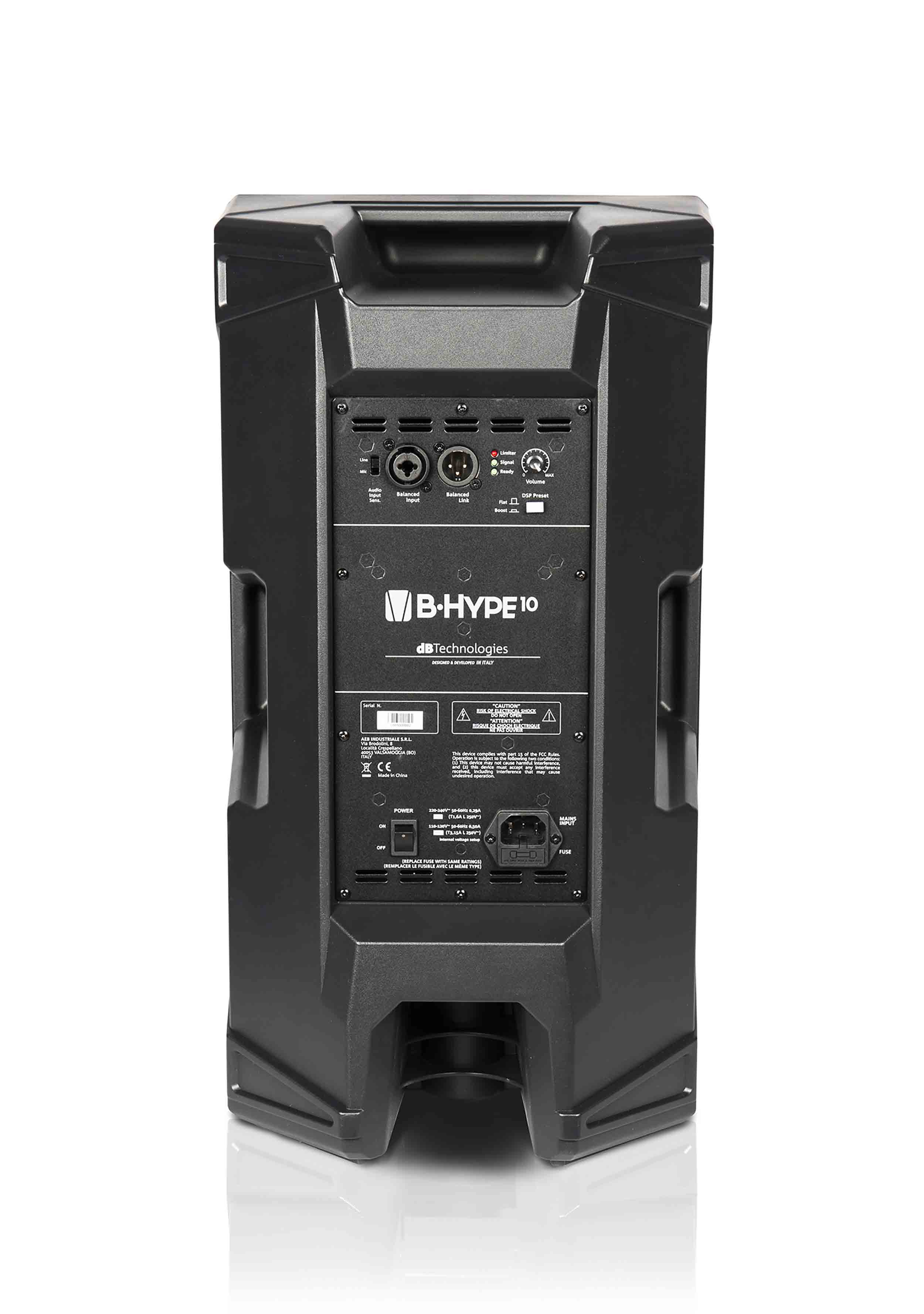 dB Technologies B-Hype 10, 10" 2-Way Active Speaker - 260W - Hollywood DJ