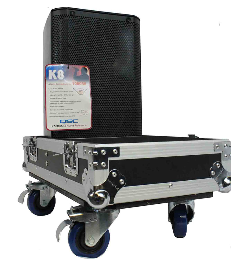 ProX X-QSCK8 ATA Style Flight Case for 2x QSC K8 or K8.2 and CP8 Speakers - Hollywood DJ