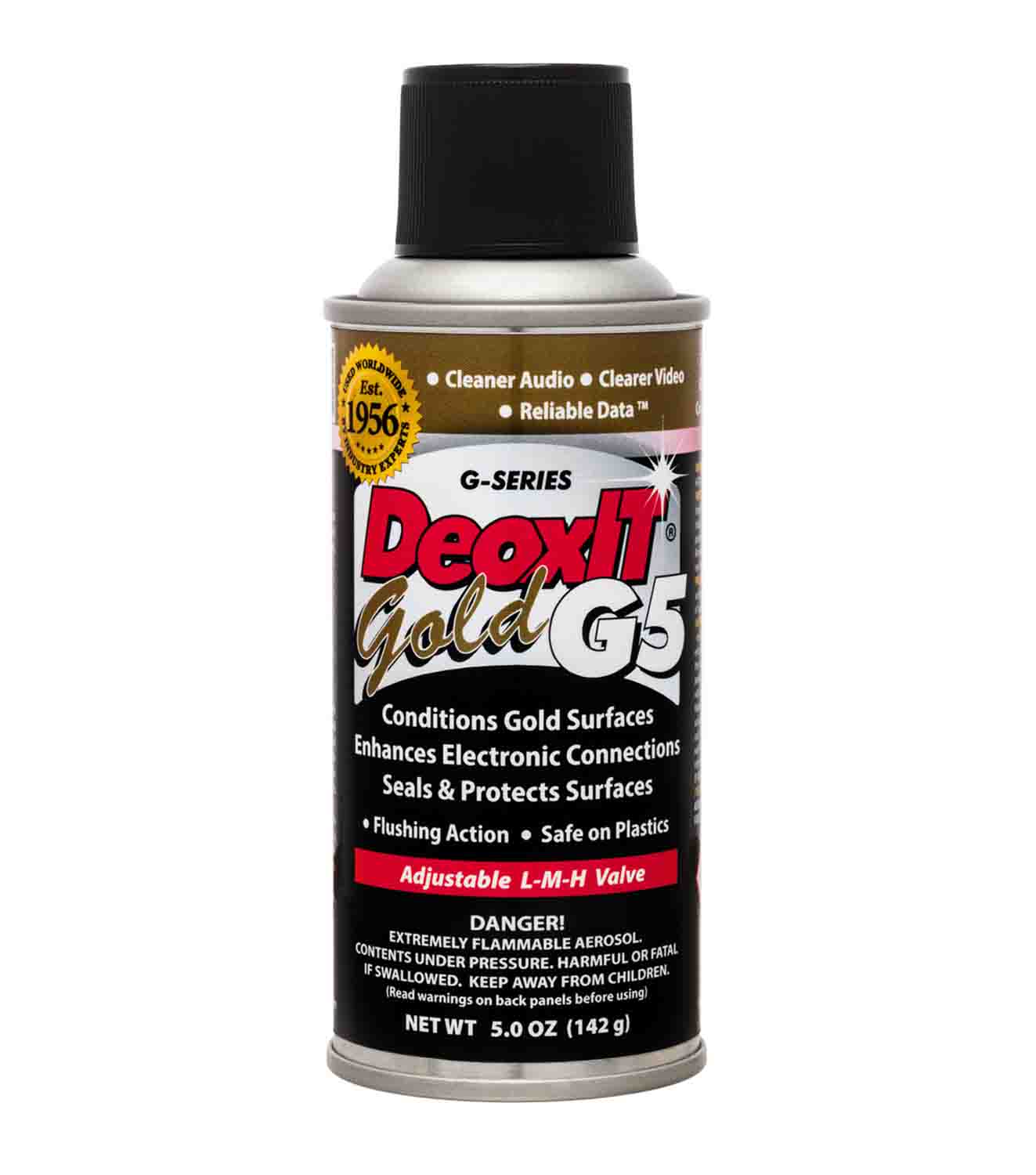 Hosa G5S-6 CAIG DeoxIT GOLD Contact Enhancer 5% Spray, 5 oz - Hollywood DJ