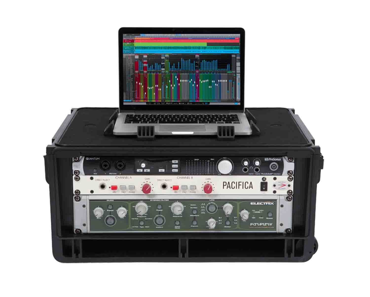 SKB Cases 1SKB-ISF4U Injection Molded Rack Case for 4U Studio Flyer - Hollywood DJ