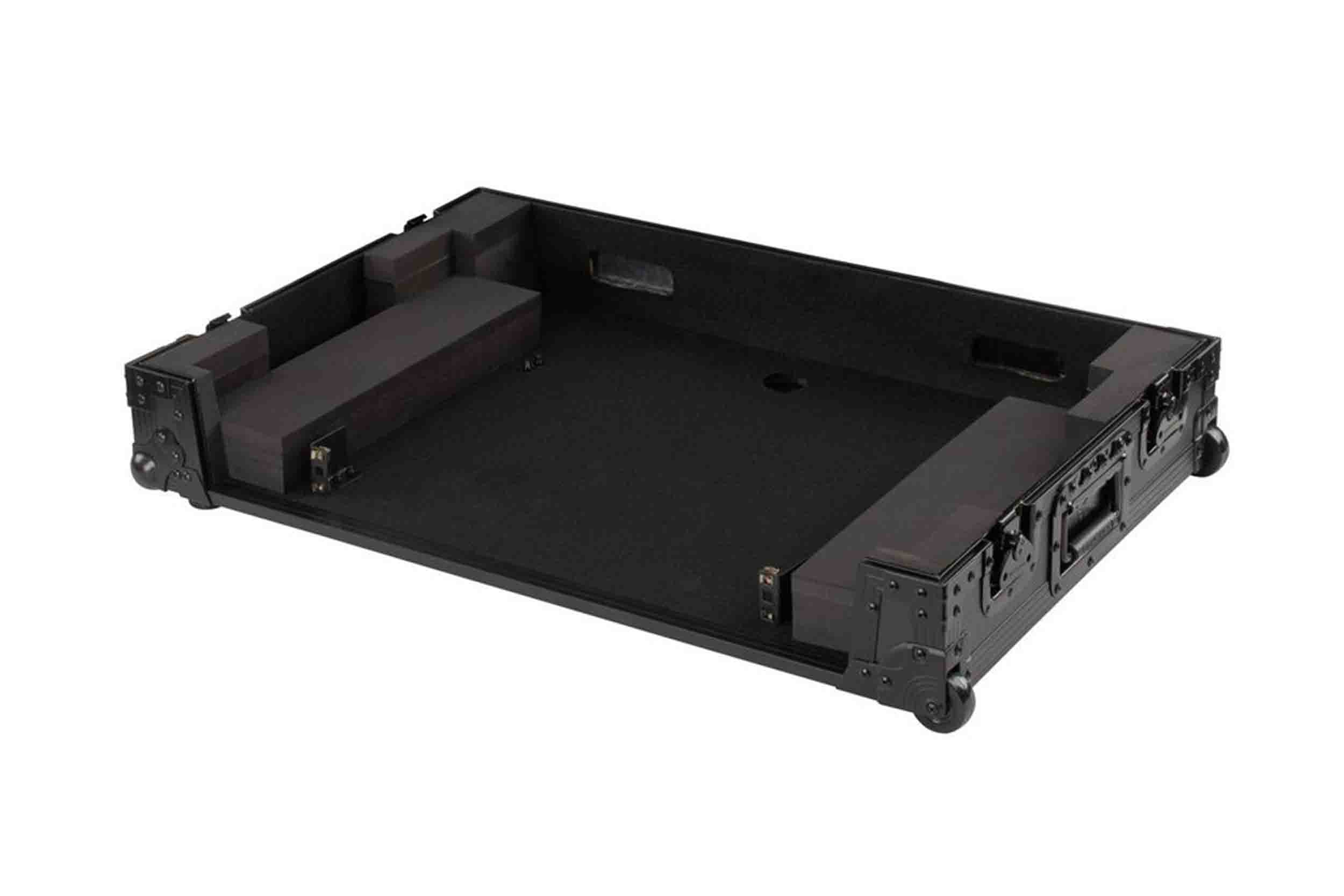 Odyssey FZDDJFLX10CWBL, Black Label 1U Flight Case For DDJ-FLX10 Controller with Corner Wheels - Hollywood DJ