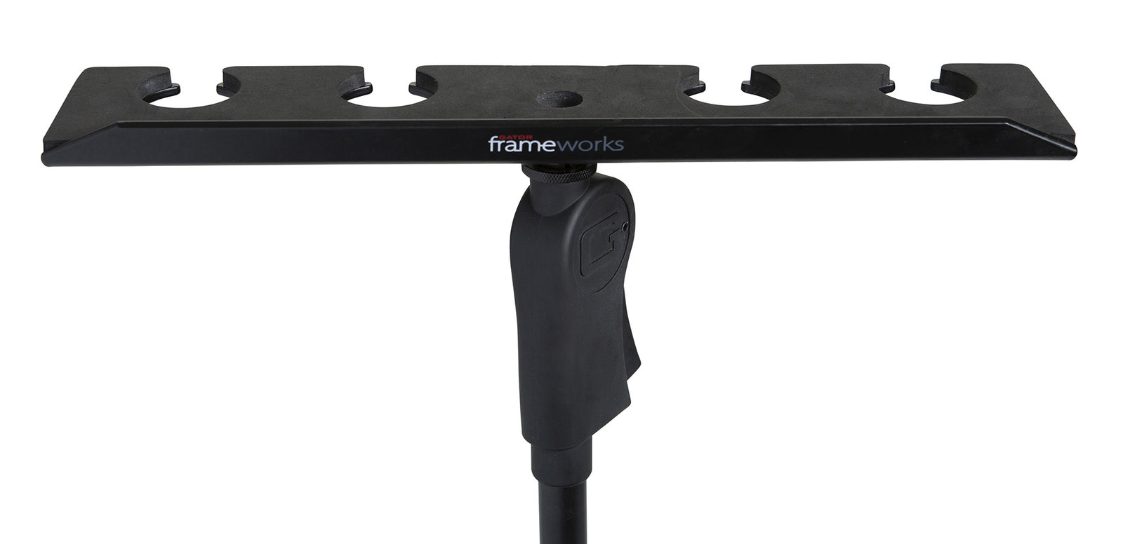 Gator Frameworks GFW-MIC-4TRAY Multi Mic Holder Ð Four (4) Mics - Hollywood DJ