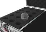 Gator Cases G-TOUR M15, 15 Microphones Road Case with Drops for 15 Mics - Hollywood DJ