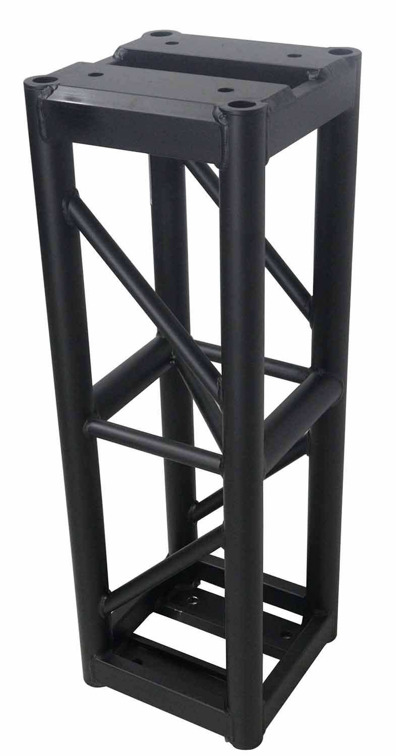 ProX XT-BT1203 BLK, 3mm Wall BoltX Black Bolted 12 Inch Professional Box Truss Segment - 3 Feet - Hollywood DJ