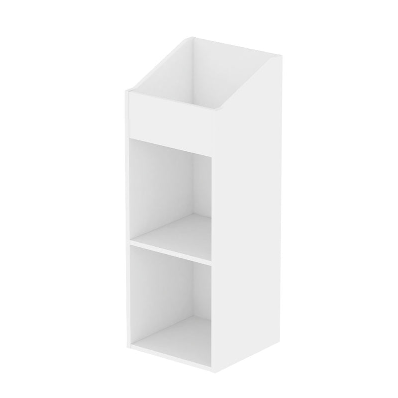 Glorious Record Rack 330 with 2-Piece Layout - White - Hollywood DJ