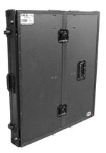 ProX XS-DJSTNBL Transformer Series DJ Folding Workstation Table with Wheels - Black on Black - Hollywood DJ