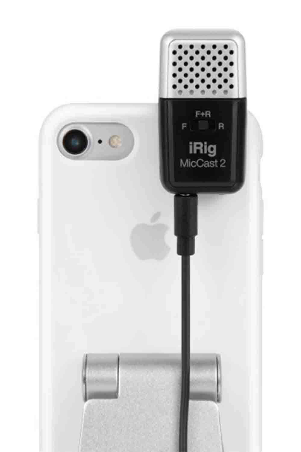 IK Multimedia iRig Mic Cast 2 Podcasting Voice Recording Microphone for Smartphones and Tablets - Hollywood DJ